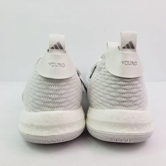 Adidas Trae Young 2.0 Mens Size 11 Triple White Basketball Sneaker Shoes H03844